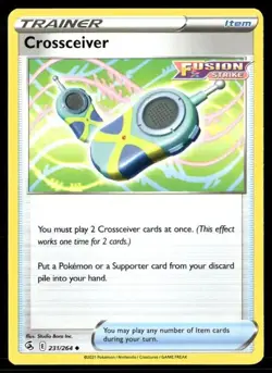 2021 Fusion Strike Set Pokemon Card 231 Crossceiver NM - Image 1