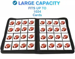 16 Pocket Card Binder 1000+ Premium, Zip Trading Card Binder Double, Sided Po... - Image 4