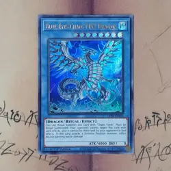 Blue-Eyes Chaos MAX Dragon LDS2-EN016 Holo NM 1st Edition yugioh Card English - Image 1