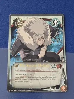 Naruto CCG Card #168 The Second Hokage 1st Edition Rare Near Mint Gold Lettering - Image 2