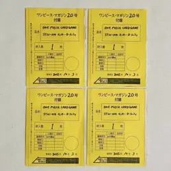 One Piece Magazine Vol.20 Promo Luffy SR ST21-014 Japanese Card Game set of 4 - Image 1