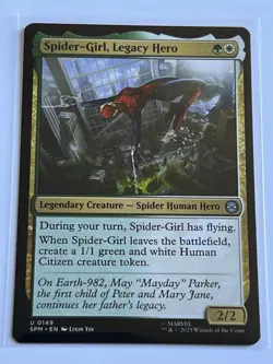 Spider-Girl Legacy Hero 149 MTG Marvels Spider-Man 2025 Near Mint Non Foil - Image 2