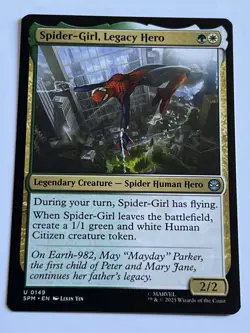 Spider-Girl Legacy Hero 149 MTG Marvels Spider-Man 2025 Near Mint Non Foil - Image 4