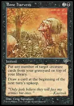 Bone Harvest - Medium Play MTG Mirage - Image 1