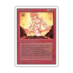 WOTC MtG Unlimited Fire Elemental (U) VG - Image 1