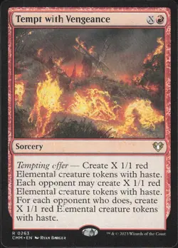Tempt with Vengeance 2023 MTG #263 Masters/Rare Commander Masters - Image 1