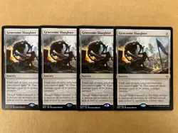 MTG 4x Gruesome Slaughter # 9 Battle for Zendikar Magic the Gathering x4 NM - Image 1