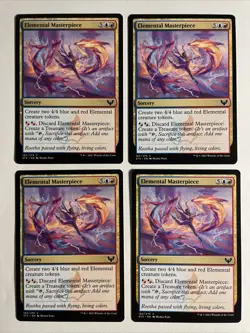 4x Mtg Strixhaven Elemental Masterpiece NM/M Magic The Gathering - Image 1