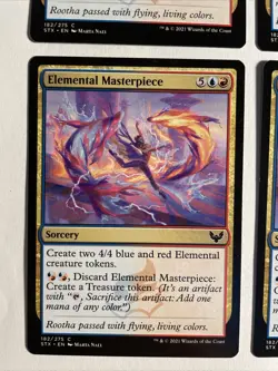 4x Mtg Strixhaven Elemental Masterpiece NM/M Magic The Gathering - Image 2