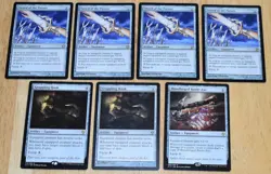 MTG 7x Rare Artifact Equipment SWORD OF THE PARUNS, GRAPPLING HOOK, BATTLE-AXE - Image 1