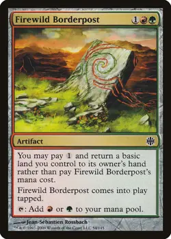 Firewild Borderpost 2x FOIL ARB MTG Alara Reborn Common MINT red green - Image 1