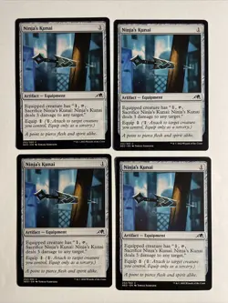 4x Mtg Kamigawa Neon Dynasty Ninja’s Kunai NM/M Magic The Gathering - Image 1