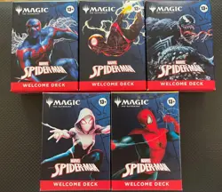 Magic: The Gathering MTG Spider-Man Complete Set Of 5 Welcome Decks (2025 SDCC) - Image 1