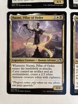 4x Mtg Kamigawa Neon Dynasty Naomi, Pillar Of Order NM/M Magic The Gathering - Image 2