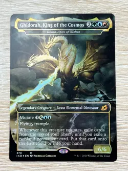 Ghidorah, King of the Cosmos #393 Foil NM Ikoria MTG Godzilla Series - Image 1