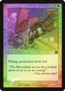 Mercadian Masques MTG FOIL Thermal Glider Magic - Image 1