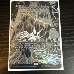Reanimate (Borderless) Marvel Universe Eternal-Legal Foil MTG Spider-Man - Image 1