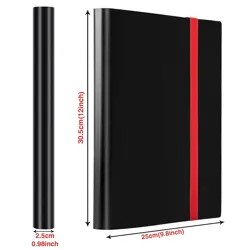 9-Pocket Trading Card Binder, 360 Side Loading for Sports, MTG, TCG, ATCs, Black - Image 3