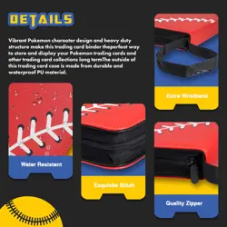 9 Pocket Baseball Card Binder, 720 Slot Zipper Album for TCG, MTG, Yugioh - Image 5