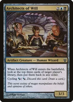 Architects of Will 3x FOIL ARB MTG Alara Reborn Common NM blue black artifact - Image 1