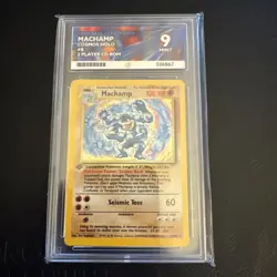 ACE 9 Machamp 1st Edition Cosmos Holo 2 Player CD ROM Pokemon 8/102 - Image 1