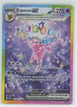 2025 Pokemon S&V Prismatic Evolutions Espeon ex #155/131 - Image 1