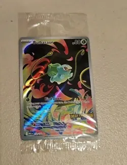 Pokemon Sealed Bulbasaur 133/132 Mega Evolution Stamped Promo - Image 1
