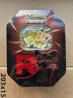 Pokemon TCG Team Rocket Destined Rivals Tin - Persian - Image 1