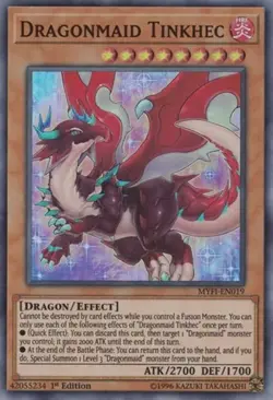 Dragonmaid Tinkhec - 1st Edition Mystic Fighters MP YuGiOh - Image 1