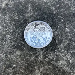 Yugioh Blue Eyes White Dragon 250th YCS Pre-registration Promo Silver Coin - Image 1