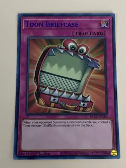Yugioh - Toon Briefcase x 3 - 1st Edition Ultra Rare Blue NM - Free Holo Card B - Image 4