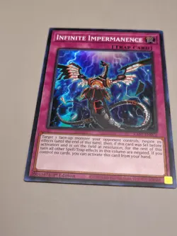 Yugioh Infinite Impermanence RA01-EN075 1st Edition Super Rare NM - Image 1