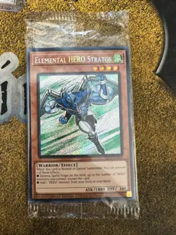 Yugioh SEALED Elemental Hero Stratos BLC1-EN003 Secret Rare Limited Edition!! - Image 1