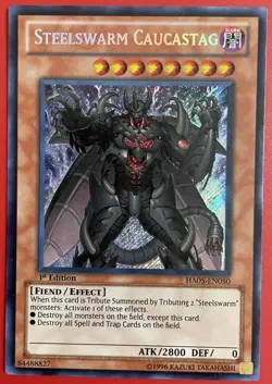 Yugioh Steelswarm Caucastag HA05-EN050-Secret Rare 1st Edition - Image 1