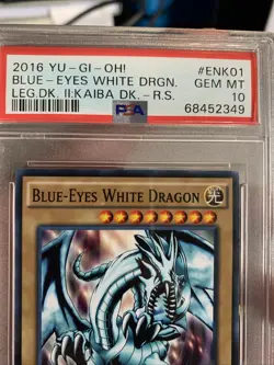 2016 Yu-Gi-Oh Blue-Eyes White Dragon #ENK01 Legendary Deck II - Gem MT - PSA 10 - Image 3