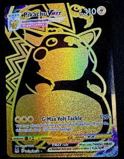 Pikachu VMAX Ultra Rare Full Art Gold Pokemon Card Lost Origins TG29/TG30 - Image 1