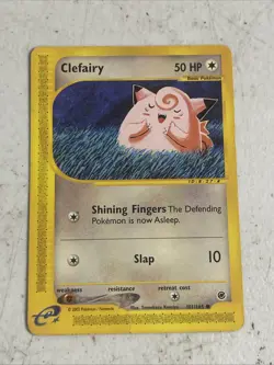 Pokemon Clefairy 101/165 Expedition Base Set Regular Fairy MP Collectible Card - Image 1