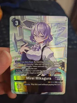 Mirei Mikagura Alt Art BT22-089 *R BOOSTER CYBER EDEN Digimon Card - Image 1