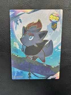 Eif Origin 3.0 Zorua SDR No.002 Non TCG Pokemon Card - Image 1