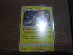 Pokemon Cards Raichu Rare Cosmos Holo 41/147 Burning Shadows NM 2017 - Image 1