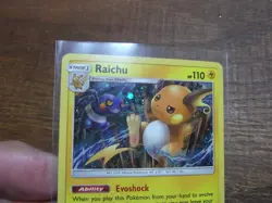 Pokemon Cards Raichu Rare Cosmos Holo 41/147 Burning Shadows NM 2017 - Image 2