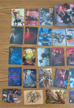 Magic the Gathering Art cards lot of 400+ cards *Gold Stamped* Various sets - Image 2