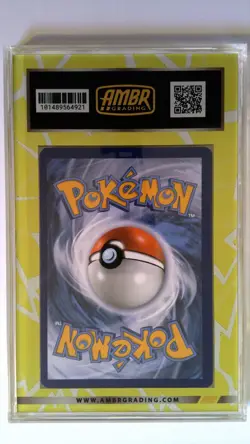 Pokemon Card Pikachu Reverse Holo Sword _ Shield Base Set Graded Ambr 8.5 Shocks - Image 4