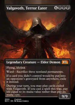 Valgavoth, Terror Eater -MTcG- Stand In - Custom Art Card - Image 1