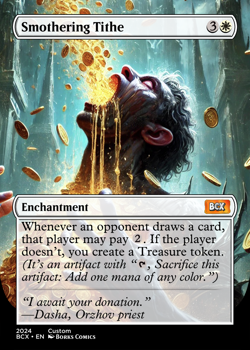 Smothering Tithe -MTcG- Stand In - Custom Art Card - Image 1