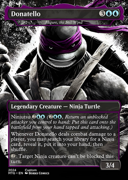 Donatello - 'Higure, the Still Wind' |MTcG| Stand In - Custom Art Card - TMNT - Image 1