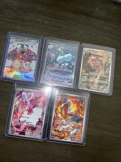 Pokemon 5 Card Lot! SIR Ultra Rare IRs, Charizard, Jellicent And More!! All NM - Image 1