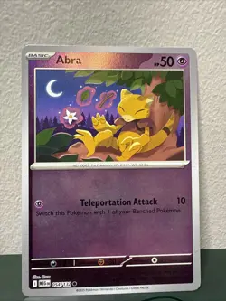 Abra 054/132 Me01: Mega Evolution Reverse Holo Pokemon TCG NM - Image 1