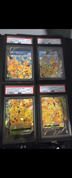 2021 Pokemon Pikachu V-Union 4 Piece Set PSA 10 Gem Mint - Image 1