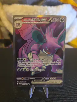 Pokemon TCG Destined Rivals / Team Rockets Nidoking EX 216/182 / NM / Pack Fresh - Image 1